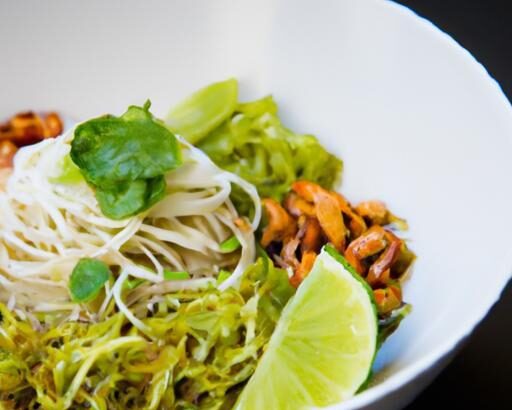 Zesty Chimichurri Ramen with Seared Tofu & Lime Twist