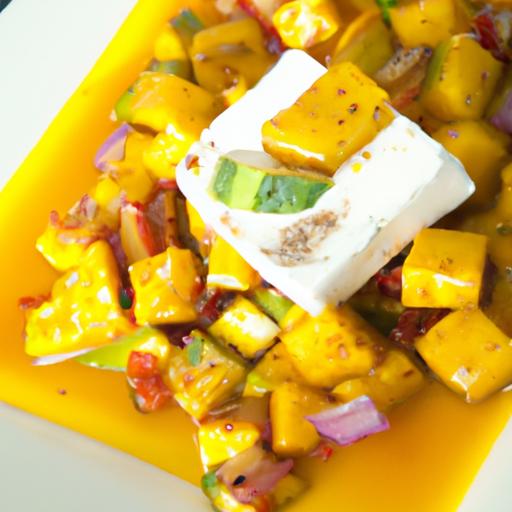 Tropical Twist: Mango Habanero ceviche with Tofu Delight