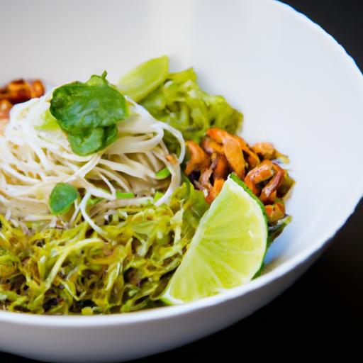 Zesty Chimichurri Ramen with Seared Tofu & Lime Twist