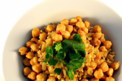 Golden Glow: Wholesome Turmeric Chickpea & Barley Bowl