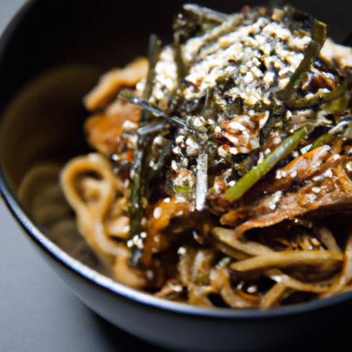 Mole Ramen Magic: Shredded Chicken Meets Toasted Sesame Seeds