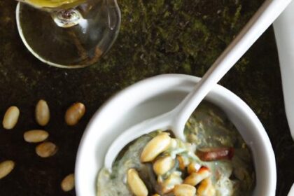 Smoky Baba Ganoush: Creamy Dip with Pine Nut Crunch