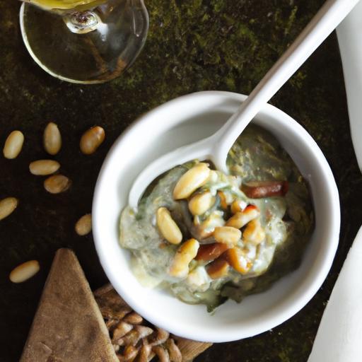 Smoky Baba Ganoush: Creamy Dip with Pine Nut Crunch
