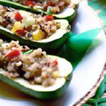 Mediterranean Quinoa-Stuffed Zucchini Boats: A Flavorful Twist