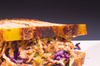 Savor the Bold Flavors of BBQ Tempeh & Cabbage Slaw Sandwich