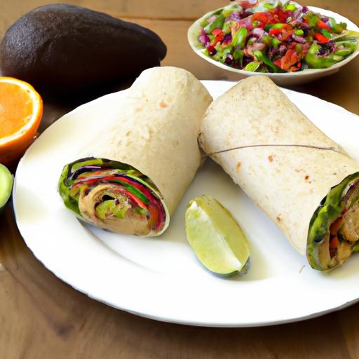 Wholesome Hummus & Avocado Veggie Wrap: A Fresh Delight