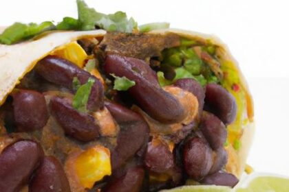 Smoky Black Bean & Avocado Burrito: A Flavorful Twist
