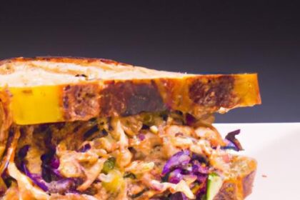 Savor the Bold Flavors of BBQ Tempeh & Cabbage Slaw Sandwich
