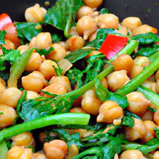 Wholesome ‌Chickpea & Spinach Stir-Fry: A Nutritious Delight