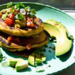 Wholesome Chickpea Flour Pancakes Topped with Avocado & Salsa