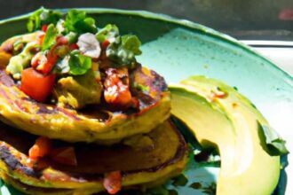 Wholesome Chickpea Flour Pancakes Topped with Avocado & Salsa