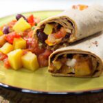 Tropical Twist: Pineapple Teriyaki Chicken Burritos with Black Beans