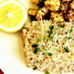 Zesty Grilled Tempeh Meets Vibrant Lemon Herb Quinoa Delight