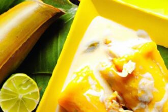 Golden Turmeric Coconut Tamales with Zesty Mango Sauce