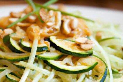 Zucchini Noodle Pad Thai: A Fresh Twist with Peanut Sauce