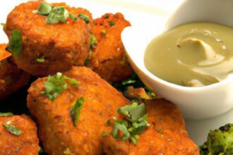 Crunchy Baked Tofu Nuggets with Zesty BBQ Dip Delight