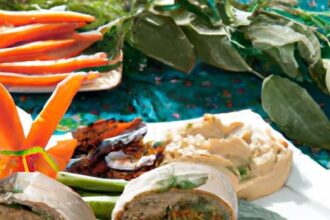 Wrap It Up: Nutritious Collard Green Wraps with Hummus & Veggies