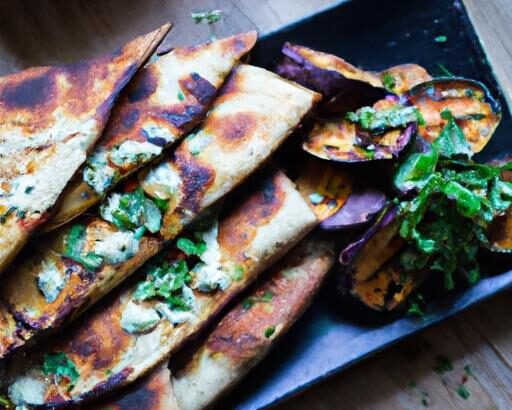 Smoky Charred Eggplant & Creamy Tahini Flatbread Delight