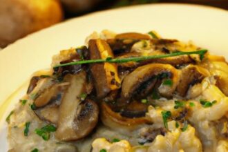 Savor the Creamy Delight of Classic Mushroom Risotto