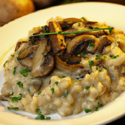 Savor the Creamy Delight of Classic Mushroom Risotto