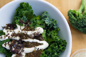 Power-Packed Kale & Quinoa Bowl with Creamy Tahini Dressing