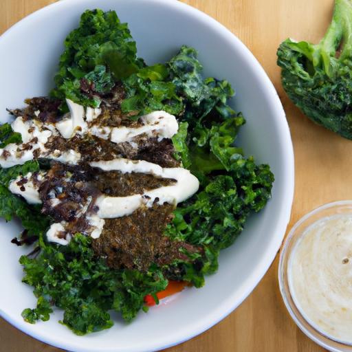 Power-Packed Kale & Quinoa Bowl with Creamy Tahini Dressing