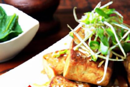 Crunchy Baked Tofu Stir-Fry with Savory Tamari Sauce Delight