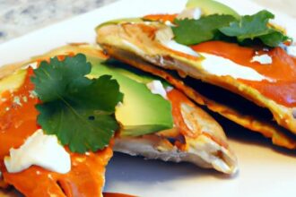 Fusion Flavor: Kimchi Quesadillas with Spicy Gochujang Crema
