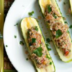 Mediterranean Quinoa-Stuffed Zucchini Boats: A Healthy Delight
