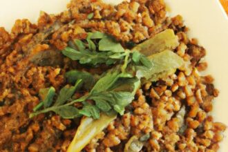 Aromatic Cumin Lentil & Bulgur Pilaf: Flavorful Fusion