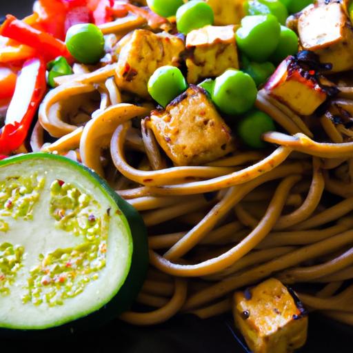 Zesty Cilantro-Lime Soba Noodles with Spicy Chipotle Tofu