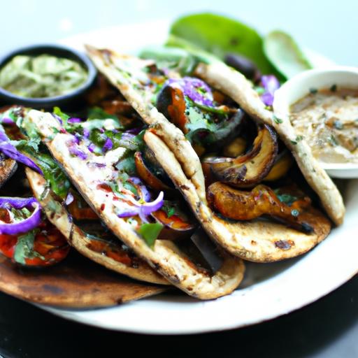 Smoky Charred Eggplant & Creamy Tahini Flatbread Delight