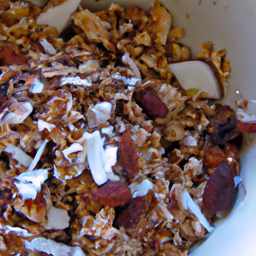 Crunchy Homemade Granola with ‌Nuts & Coconut⁤ Flakes