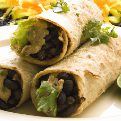 Crispy Baked Black Bean Taquitos:‌ Healthy & Flavorful Bites