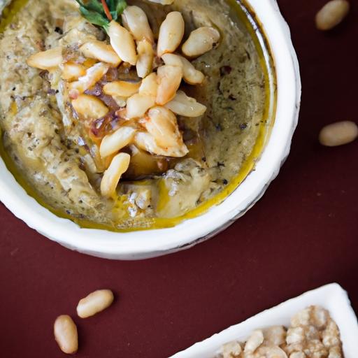 Smoky baba Ganoush with Pine Nuts: A Flavorful Twist
