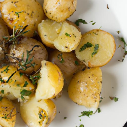 Sun-Kissed Greek Lemon Potatoes with Oregano Delight