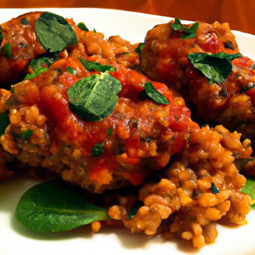 Hearty Lentil & Quinoa Meatballs in Savory Marinara Sauce