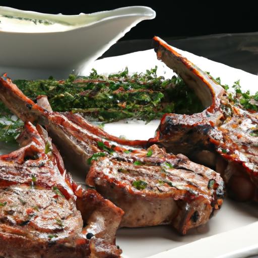 Savor greek-Style Grilled Lamb Chops Infused with Oregano