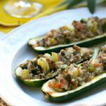 Mediterranean Quinoa-Stuffed Zucchini Boats: A Flavorful Feast