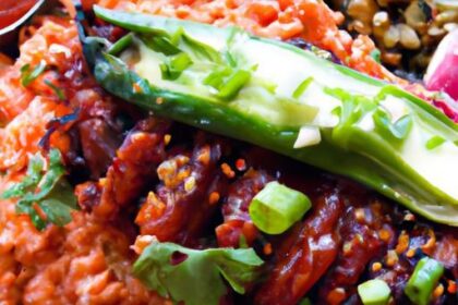Spice Meets Tradition: Kimchi Fried Rice-Stuffed Poblanos