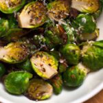 Crispy Smashed Brussels Sprouts with Balsamic & Parmesan Flair