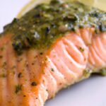 Savor Health: Baked Salmon with Zesty Omega-3 Pesto