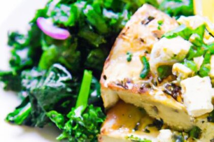 Golden Tofu Scramble with Spinach & Nutritional Yeast Boost