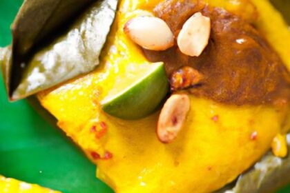 Golden Turmeric Coconut Tamales with Zesty Mango Kick