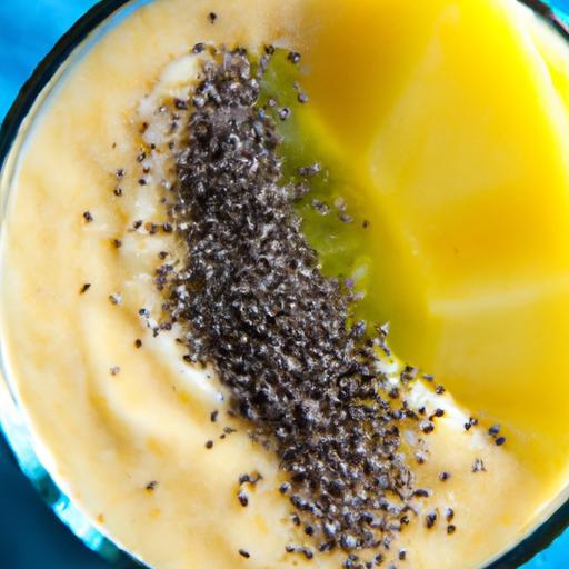 Tropical Twist: Thick Mango Pineapple Smoothie with Chia