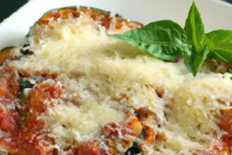 Delicious Low-Carb Eggplant Parmesan with Zesty Marinara Twist