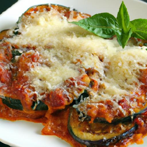Delicious Low-Carb Eggplant Parmesan with Zesty Marinara Twist