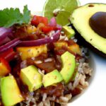Flavor Fusion: Rice, Beans, Avocado & Salsa Delight