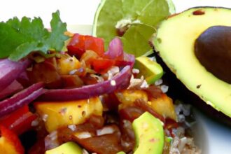 Flavor Fusion: Rice, Beans, Avocado & Salsa Delight