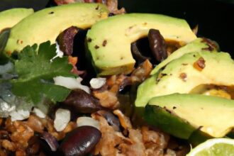 Savor the Spice: Chili Crisp Fried Rice with Black Beans & Avocado